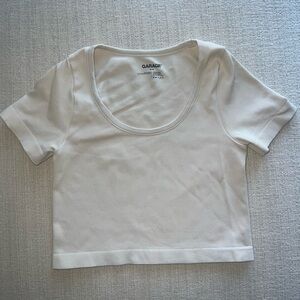 Garage Women's Off-White Crop Top